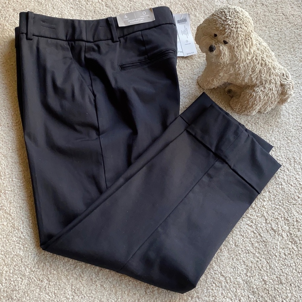 Chico’s Secret Stretch Straight Leg Cuffed Crops